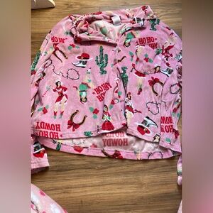 Holiday Time Pink Ho Ho Ho Pajama Top